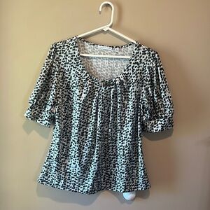 Notations Animal Print Top! Like New!